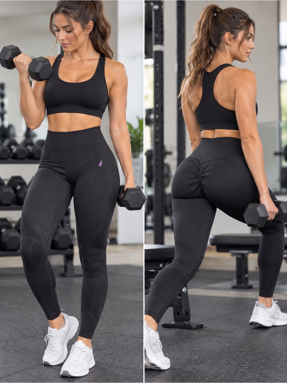 Fanka FirmFiit Seamless Leggings – Black, Size L